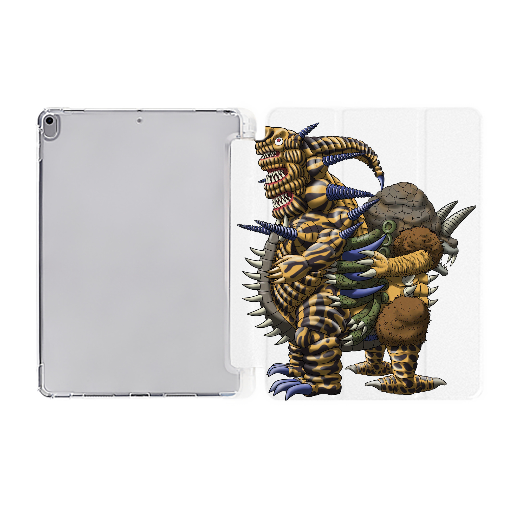 （画像用） ウルトラマン Ultraman IPad ケース ペン収納付き 三つ折りスタンド PUレザー×シリコン 対応機種9.5/10.5/10.9インチ
